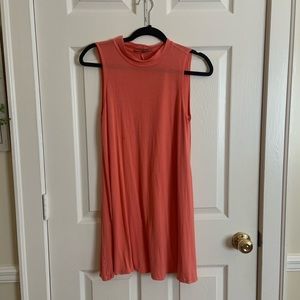 Soft Simple Orange Shift Dress